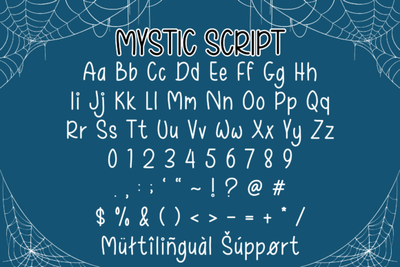 Mystic Nightfall Monogram Font PNG with transparent background - Preview 6