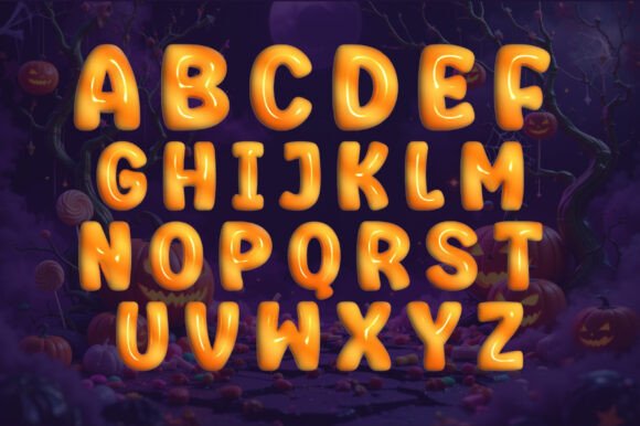 Pumpkin Candy 3d Font font preview - 1