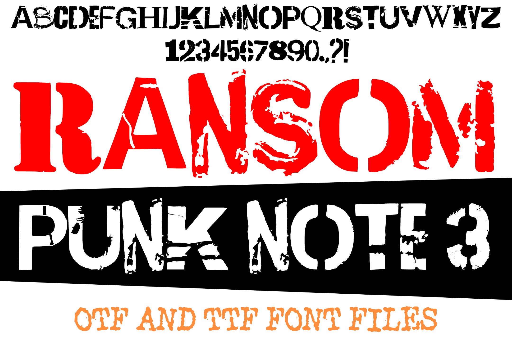 Ransom Punk Note 3 preview, ransom note display