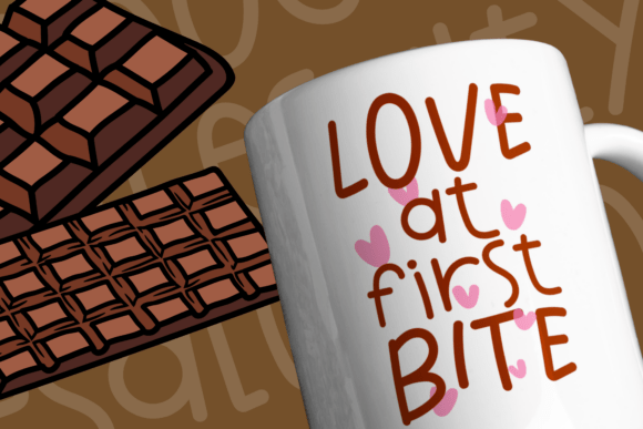 Salty Chocolate Font PNG with transparent background - Preview 3