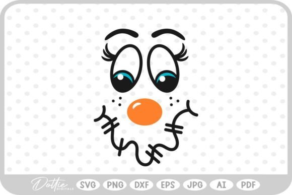 Scarecrow Face Halloween SVG PNG DXF
