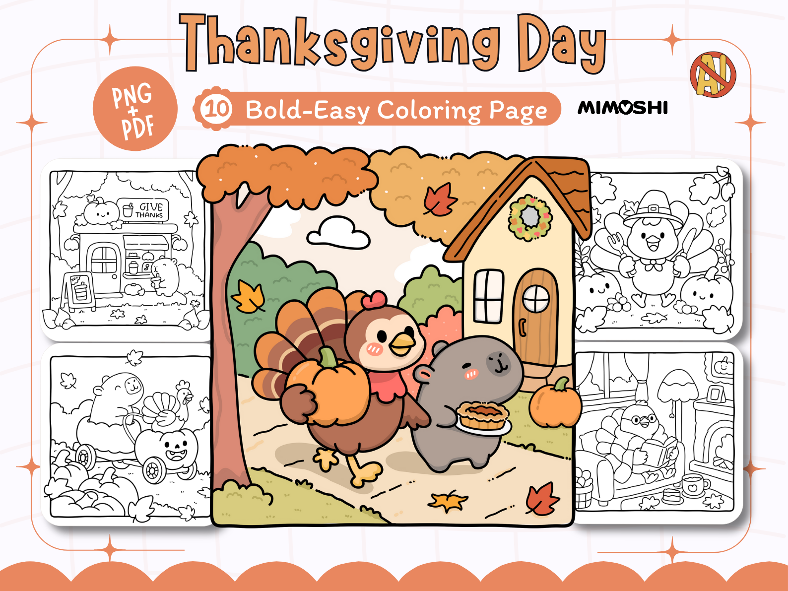 Thanksgiving Coloring Pages for Kids