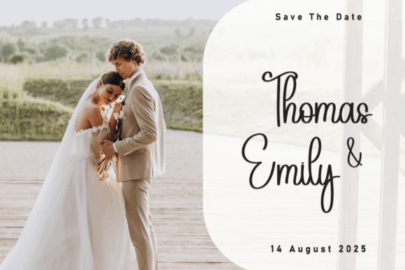 Wedding Font by Robbots stores · Creative Fabrica font preview