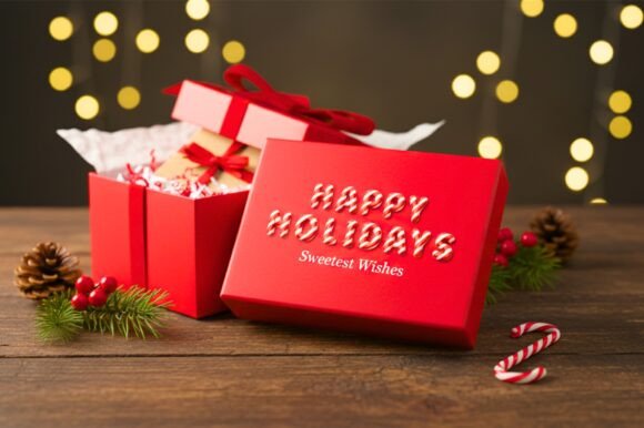 3d Christmas Candy Cane Font - Preview 3