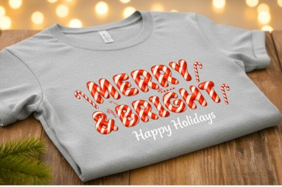 3d Christmas Candy Cane Font - Preview 2