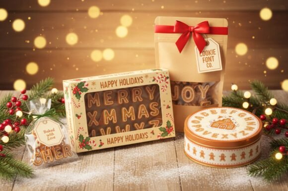 3d Ginger Bread Font - Preview 1