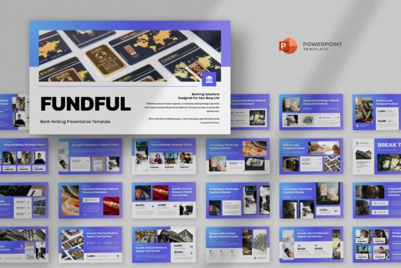 Preview of Bank & Finance Powerpoint Template business report presentation template
