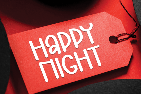 Black Background Font - Preview 1