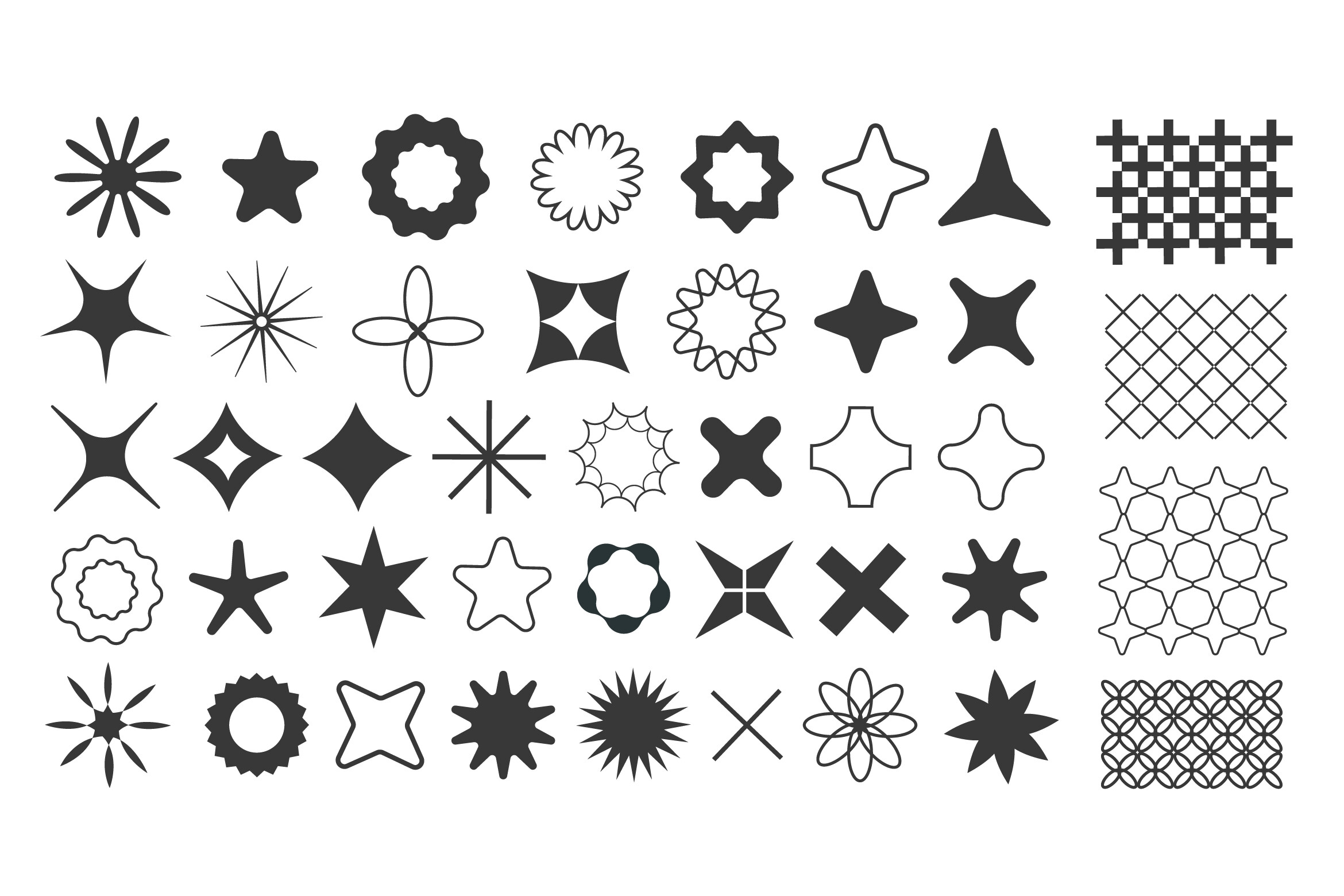 Brutalist Geometric Shapes