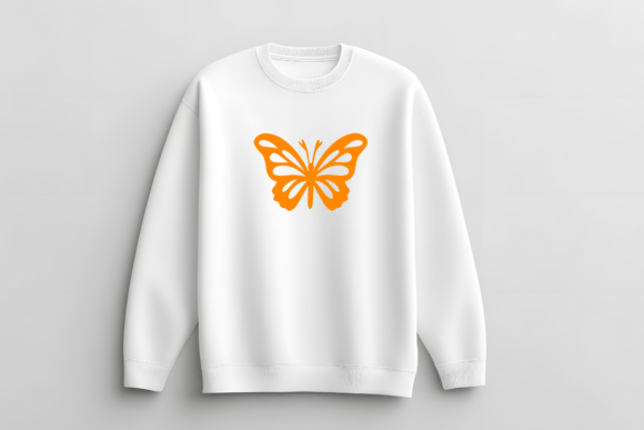Butterfly Flying Font PNG with transparent background - Preview 5