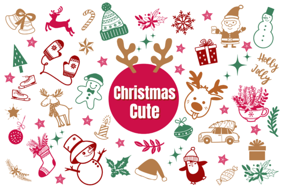 Preview of Christmas Cute dingbat font