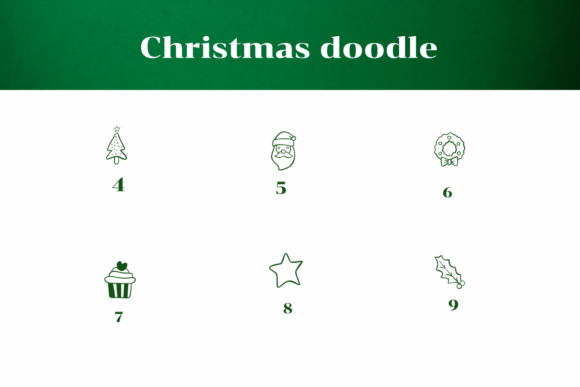 Christmas Doodle Font - Preview 3