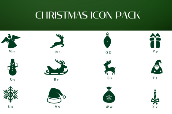 Christmas Icon Pack Font - Preview 2