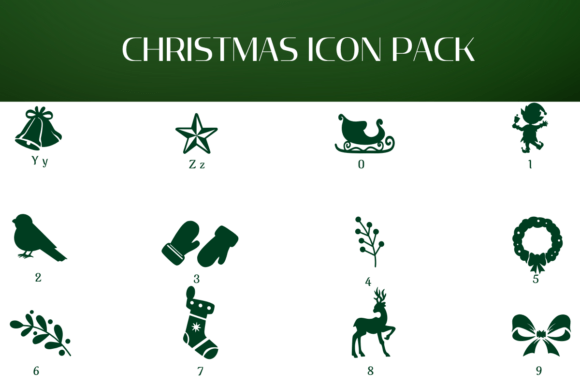 Christmas Icon Pack Font - Preview 3