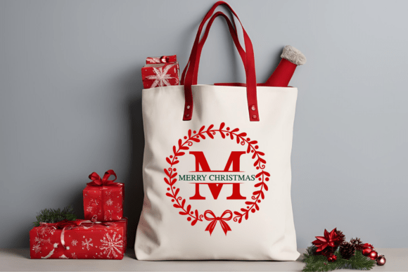 Christmas Wish Monogram Font - Preview 1