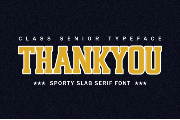 Class Senior Font - Preview 5