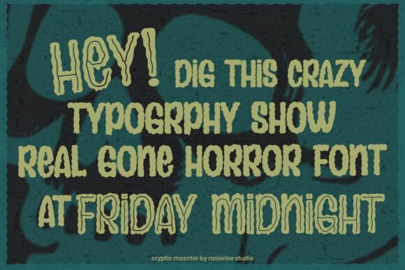 Cryptic Monster Font - Preview 1