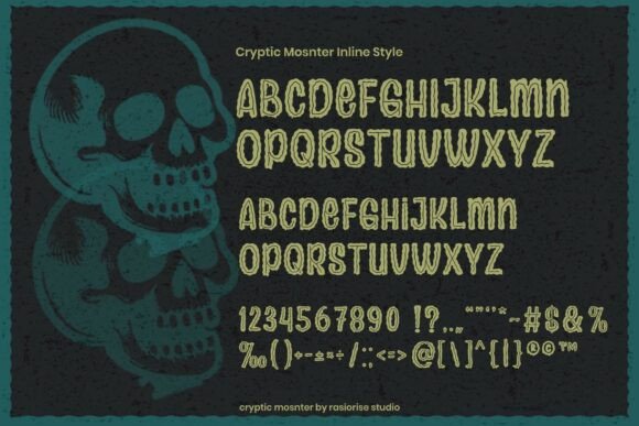 Cryptic Monster Font - Preview 3