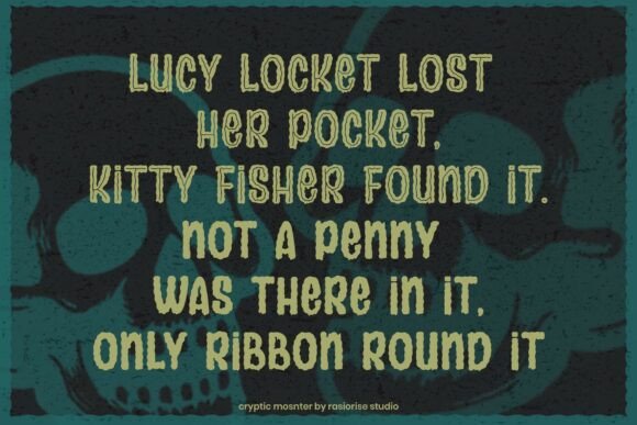 Cryptic Monster Font - Preview 4