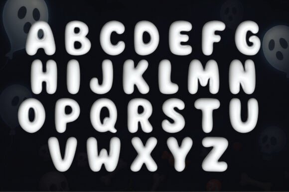 Ghost Balloon 3d Font - Preview 4