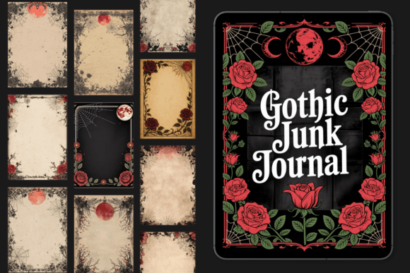 Gothic Junk Journal Graphic by KDP Studio · Creative Fabrica