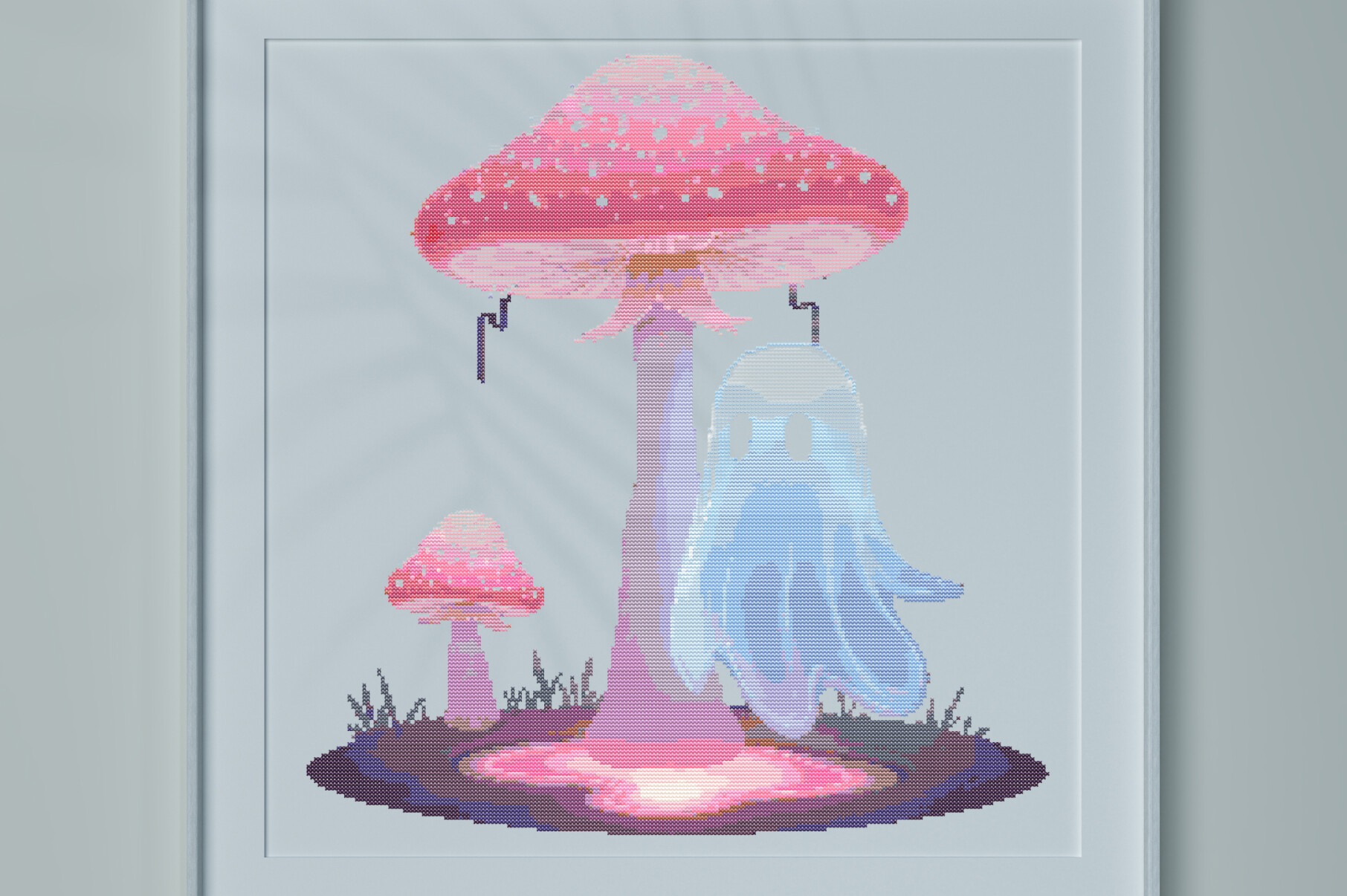 Halloween Glowing Ghost & Magic Mushroom