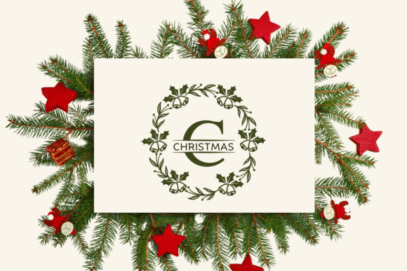 Holly Bell Monogram Font PNG with transparent background - Preview 2