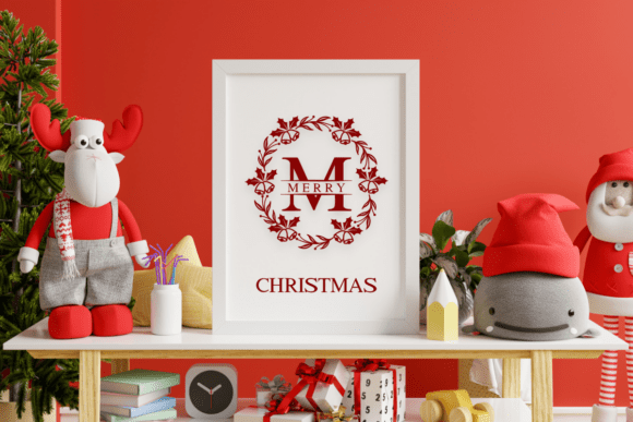 Holly Bell Monogram Font PNG with transparent background - Preview 3