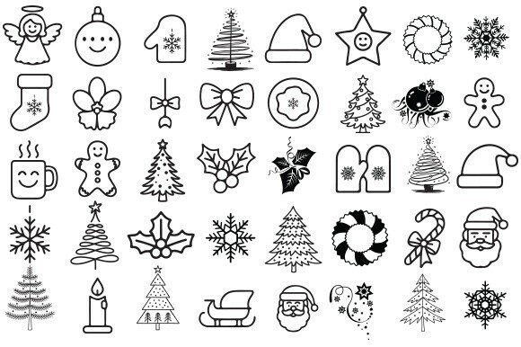 Icon Christmas Svg Bundle