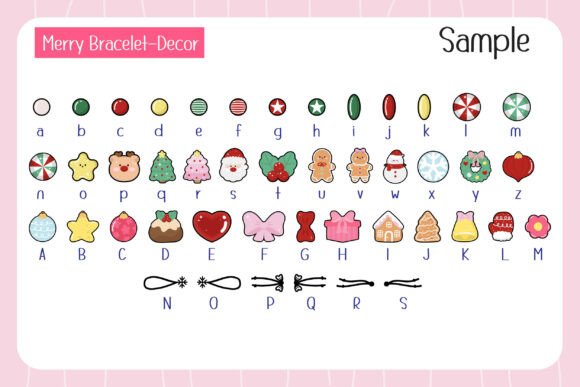 Merry Bracelet Font PNG with transparent background - Preview 6