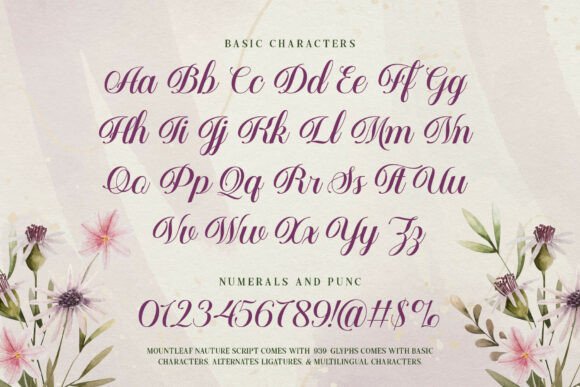 Mountleaf Font PNG with transparent background - Preview 5