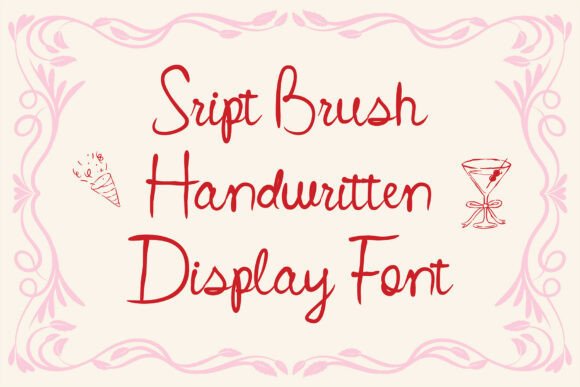 Peach Willow Font PNG with transparent background - Preview 4