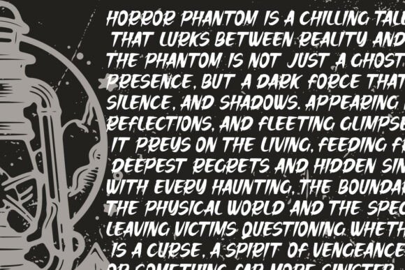 Phantomia Font PNG with transparent background - Preview 5