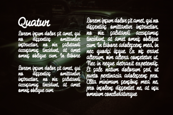 Quatur Font PNG with transparent background - Preview 2
