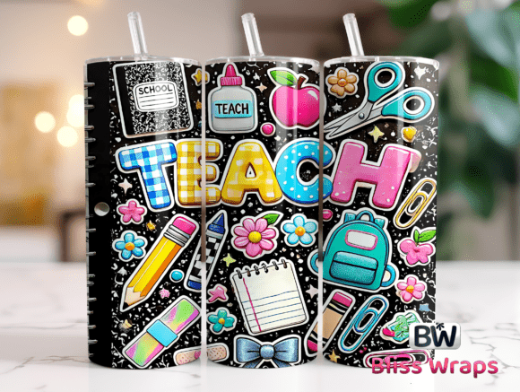 Teacher Tumbler Wraps Sublimation