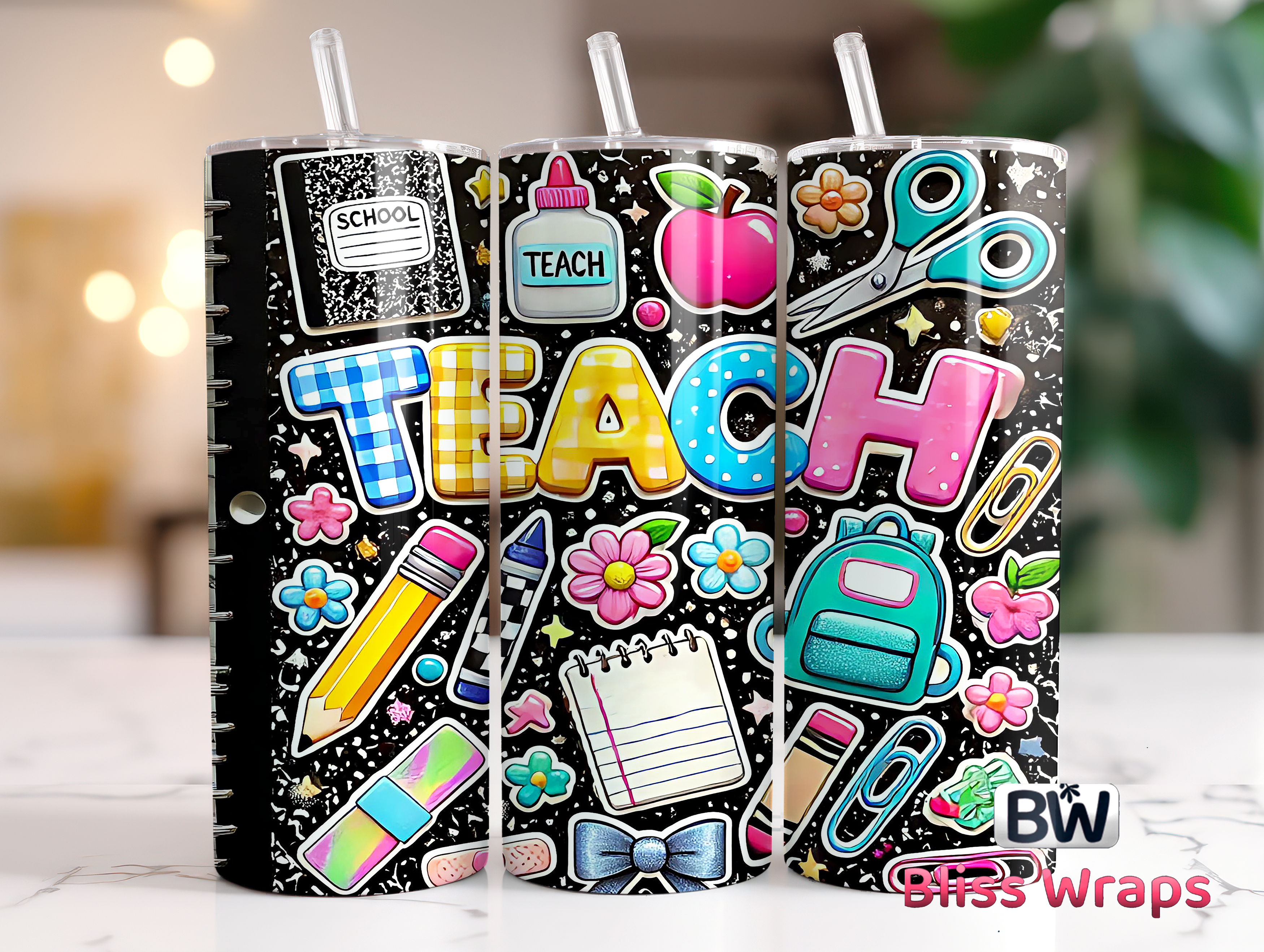 Teacher Tumbler Wraps Sublimation