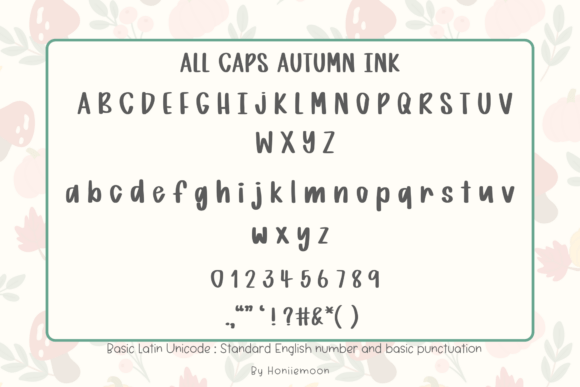 Autumn Ink Font - Preview 4