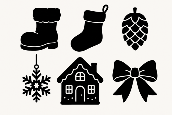 Christmas Icons Bundle SVG Clipart