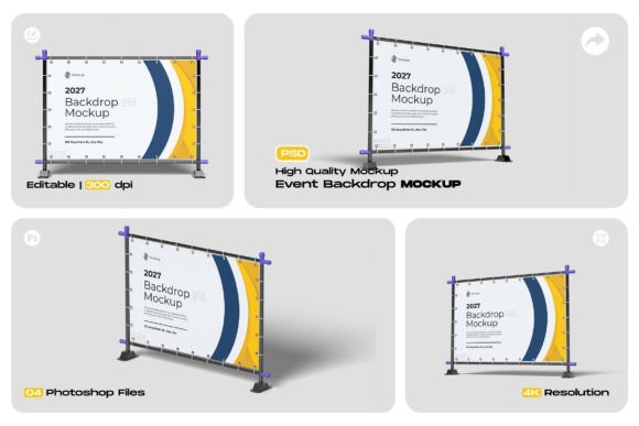 Event Backdrop Mockup Graphic Product Mockups By My Code Std
