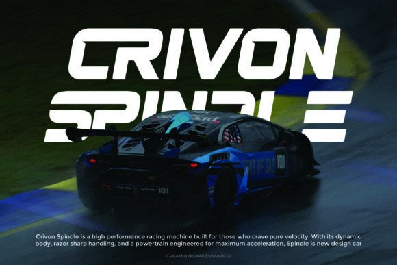 Grecho Turbo Font PNG with transparent background - Preview 3
