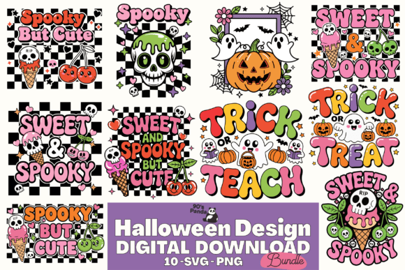 Preview of Halloween Quotes Design SVG PNG Bundle T-shirt, sticker, and sublimation design