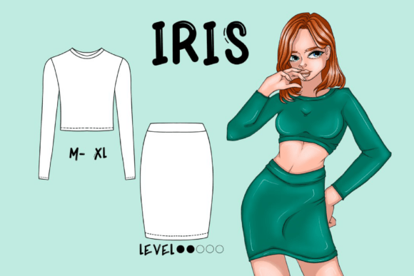 Iris Women SUIT Pattern PDF M L XL 2XL