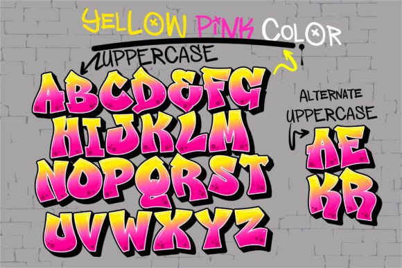 Judge Color Yellow Pink Font - Preview 5