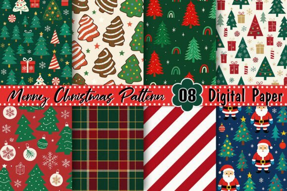 Merry & Bright Christmas Pattern