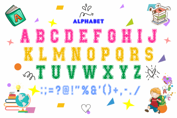New Teacher Font PNG with transparent background - Preview 4
