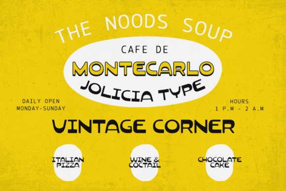 Noods Soup Font PNG with transparent background - Preview 2