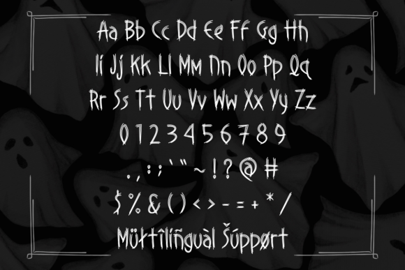 Phantomlines Font PNG with transparent background - Preview 2