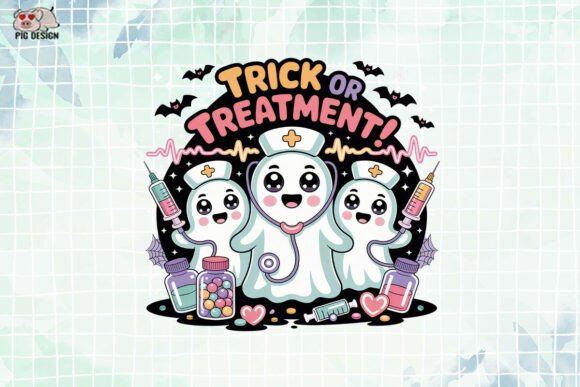 Trick or Treatment PNG Graphic Crafts By PIG.design