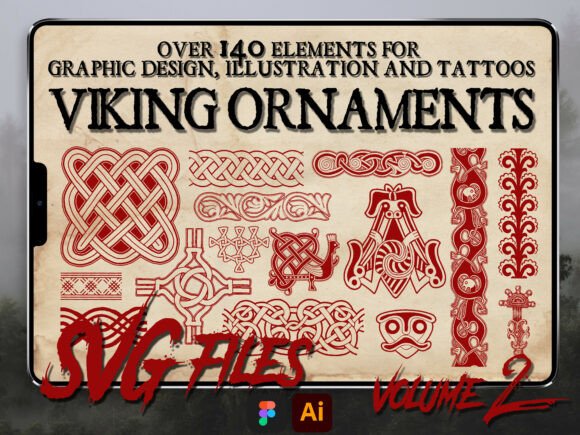 VIKING ORNAMENT Vol.2 Svg Clip Art