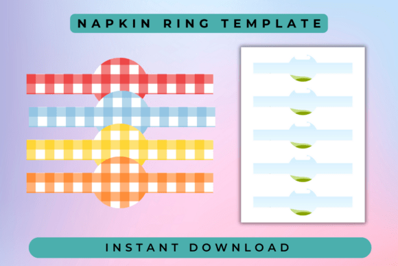 Canva Frame Napkin Ring Template